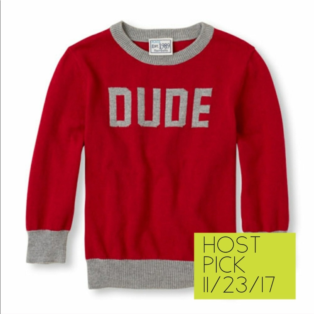 The Children's Place "DUDE" Sweater
